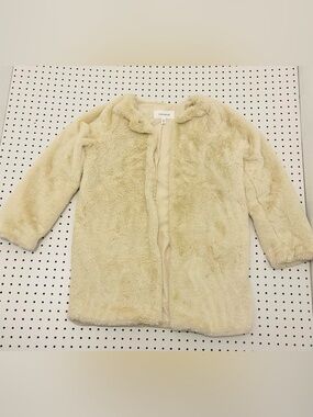 POPSUGAR Cream Teddy Faux Fur Jacket